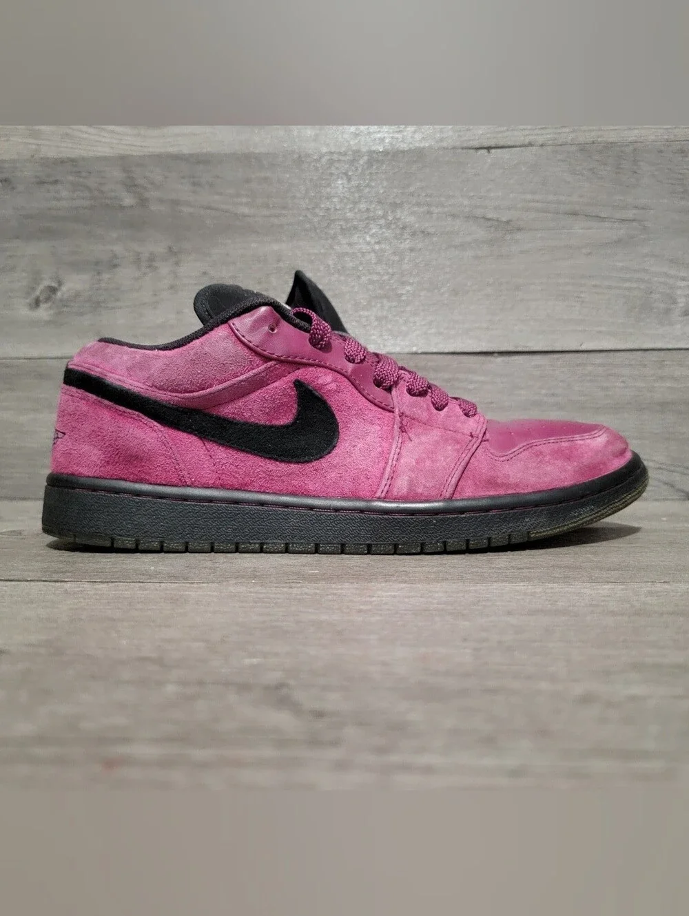 RARE Jordan Retro 1 Phat Low 2010 Mens Size 10 Grape Suede 338145-601 purple